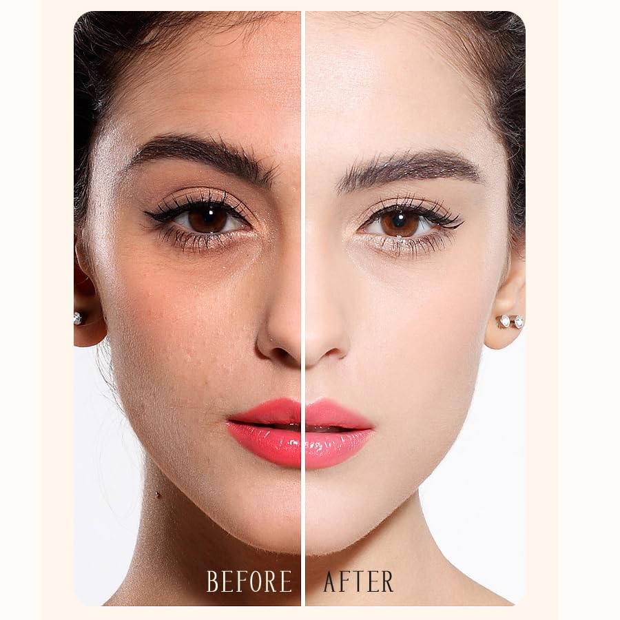 2 In 1- Luxury Flawless Korean Hydrating Lightweight Foundation (Long-Lasting & Waterproof) All Skin Types