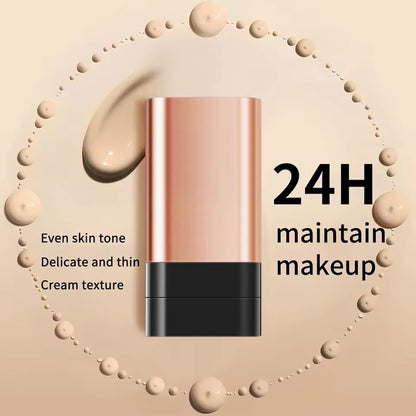 2 In 1- Luxury Flawless Korean Hydrating Lightweight Foundation (Long-Lasting & Waterproof) All Skin Types